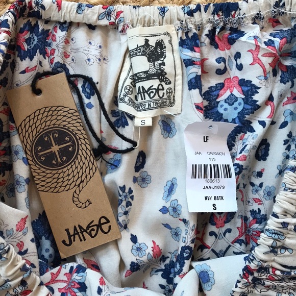 NWT - LF/Jaase Boho strapless dress with belt - Picture 3 of 6